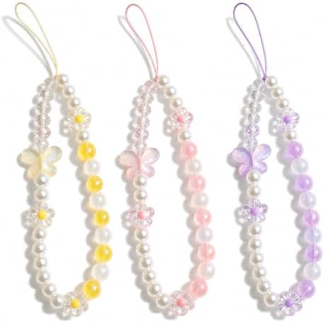 Phone Charm Beaded Camera Wrist Strap Cute Chain Lanyard Wristlet by Unknown