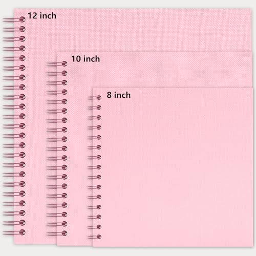 Vienrose Scrapbook Album,40 Pages,8x8 Inch,Candy Pink - Image 2
