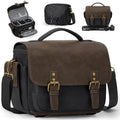 RAINSMORE Camera Bag, Vintage Canvas Camera Sling Bag Crossbody Camera Case by RAINSMORE