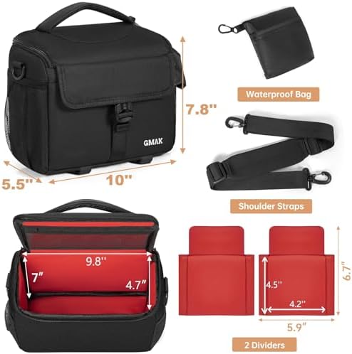 Camera Carrying Case, Camera Storage Bags Anti-Shock Crossbody Camera Case - Image 6
