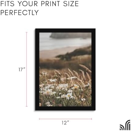 Americanflat 12x17 Picture Frame - Engineered Wood - Black - Image 2