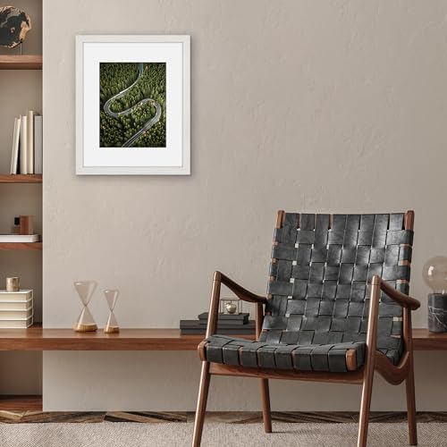 Americanflat 16x20 Poster Frame - Matted to 11x14 - White - Image 4