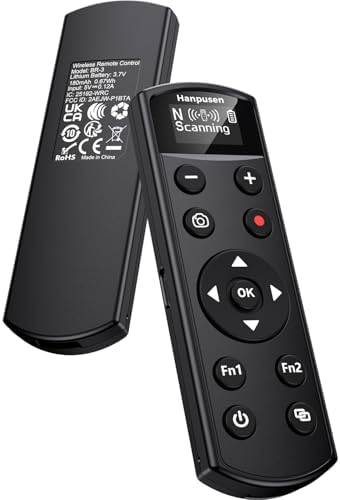 for Nikon Camera Remote Control, Hanpusen Rechargeable Wireless Shutter Release with OLED Screen for Nikon Z6 III/Zf/Z5II/Z50/Z50 II/ZR/Z fc/P1000/P1100/P950/A1000/Z6 II/Z30/Z5/Z7 II, Replace ML-L7 by HANPUSEN