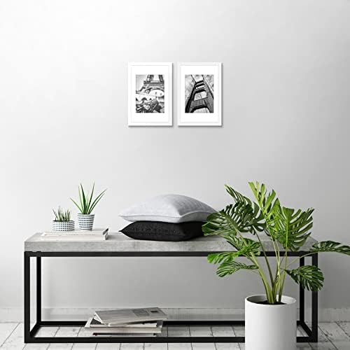 Americanflat 8x12 Picture Frame 2-Pack - Matted to 6x8 - White - Image 5