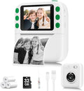 Instant Print Camera for Kids, Christmas Birthday Gifts for Girls Boys, 1080P Instant Digital Print Cameras for Toddler,Portable Toy for 4 5 6 7 8 9 10 Year Old Girl with 32GB SD Card，White by Yusuuo