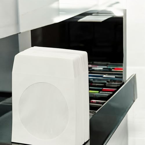 BestDuplicator White CD/DVD Paper Sleeves, 400 Pack - Image 5