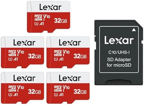 Lexar E-Series 32GB Micro SD Card 5 PK microSDHC UHS-I Flash Memory Card by Unknown