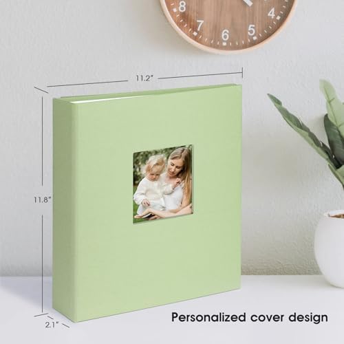 1DOT2 8.5x11 Inch 3 Ring DIY Scrapbook Photo Album, Sage Green - Image 6