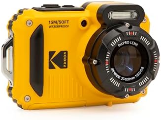 KODAK PIXPRO WPZ2 16MP Waterproof Digital Camera, 15m, 4X Zoom, Yellow - Image 4