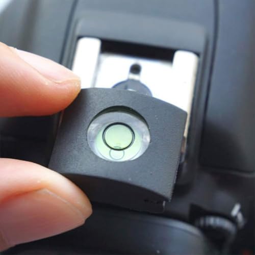 Camera Flashlight Hot Shoe Cover with Bubble Spirit Level Compatible with Canon Nikon Fujifilm DSLR SLR Camera - Image 3