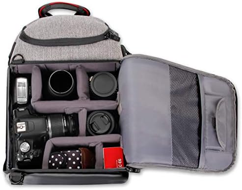 USA Gear DSLR Camera Backpack with Padded Dividers, Tripod Holder, Laptop Compartment, Rain Cover and Accessory Storage Compatible wIth Cameras from Nikon, Canon, Sony, Pentax and More - Image 4