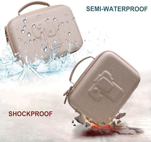 Small Camera Case Bag for Canon EOS Rebel T7/R50//R100 DSLR Camera Beige - Image 5