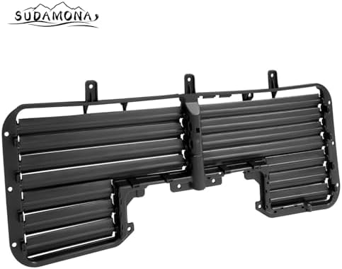 Front Radiator Active Grille Shutter Control Assembly W/o Motor Fit For 2017 2018 2019 Chevrolet Silverado 1500/GMC Sierra 1500,Factory Style,Black - Image 4