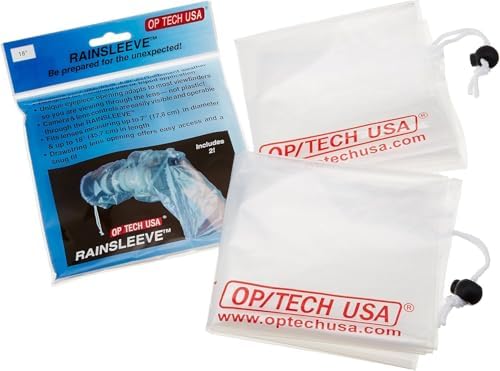 OpTech USA | Rainsleeve Series | Original | Clear | 2 Pack by OPTECHusa