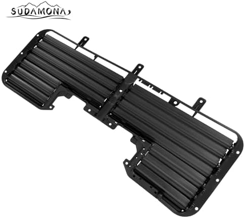 Front Radiator Active Grille Shutter Control Assembly W/o Motor Fit For 2017 2018 2019 Chevrolet Silverado 1500/GMC Sierra 1500,Factory Style,Black - Image 3