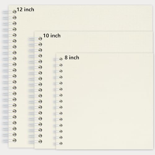 Vienrose Scrapbook Album,40 Pages,8x8 Inch,Sophora Beige - Image 5