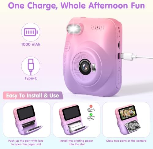 Gofunly HD Instant Print Camera: Printed Photos Clear No blurriness - Image 6