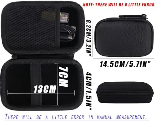 Hard EVA Carrying Storage Case Compatible with KODAK Snapic A1 35mm Film Camera/EKTAR H35N Half Frame Film Camera Protective Travel storage box (black) - Image 5