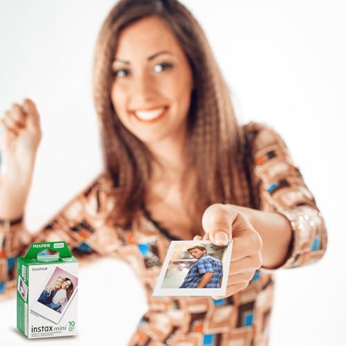 Fujifilm Instax Mini Film for All Mini Cameras + Quality Photo Cloth, 40 Sheets - Image 3