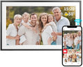 FRAMEO 15.6 Inch 32GB WiFi Digital Photo Frame 1920 * 1080 IPS FHD Touch Screen Smart Digital Picture Frame, Wall Mountable, Auto-Rotate, Share Moments Instantly via Frameo App from Anywhere by MQQC