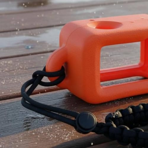 Camera Floatation Case Housing Cover Shell Buoyancy Frame Sleeve with Secure and Accessible Lens and Ports Suitable for, Orange, Style to 2 - Image 2