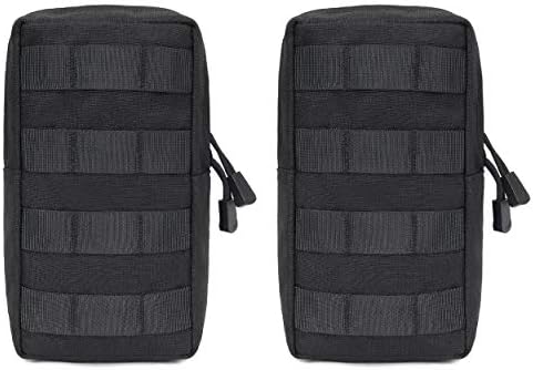 Azarxis Molle Pouches, Tactical Compact EDC Small Utility Pouch Waist Bags Sundries Storage Admin Organize Gear Gadget for Military Backpack by DesignedforOutdoorSports