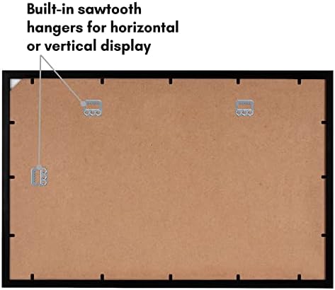 Americanflat 14x22 Picture Frame with Polished Plexiglass - Signature Collection - Gallery-Style Frames Made of Engineered Wood - Photo Frame for Wall Display - Black - Image 5