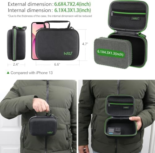 HSU Carrying Case for GoPro Camera and Accessories (Small Size Green) - Image 2