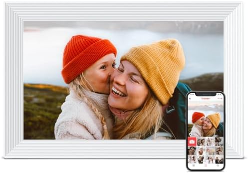 Frameo 10.1" Digital Picture Frame WiFi 32GB, Birthday Gifts for Mom, Women by Flyruit