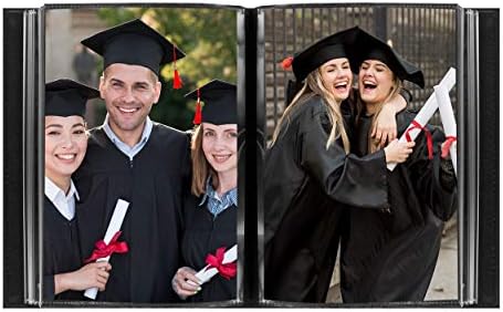Pioneer Photo Albums 36-Pocket Sewn Leatherette Embroidered "Graduation" Theme Frame Cover Album for 4 by 6-Inch Prints, Black - Image 3