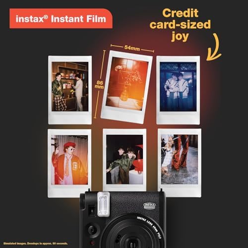 Fujifilm Instax Mini 99 Instant Camera Vintage Black. + Value Pack (40 Sheets) Shutter Accessories Bundle, Includes Style Compatible Carrying Case, Black Photo Album 64 Pockets - Image 6