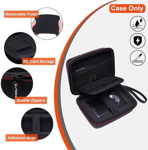 L LTGEM Digital Camera Case Compatible with KODAK PIXPRO FZ55/FZ45, Canon ELPH 180/190, Sony DSCW830/DSCW800, CAMKORY, QUMCOU, Lecran Digital Cameras, Black(Case Only) - Image 5