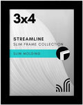 Americanflat 3x4 Picture Frame - Slim Molding - Black by Americanflat