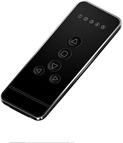 5-Channel Blind Remote Controller, Black - Replacement for Motorized Roller Shades, Window Blinds & Shades -Compatible with Rollerhouses ERB22/ERB25/EY1612/EY2512 Motors by Rollerhouses