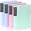 4 Pack Art Portfolios 9"x12", 40 Pockets Large Portfolio Folder Display by Sooez