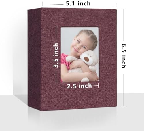 Vienrose 4x6 Small Photo Album, 2 Pack, 100 Photos, Purple - Image 2