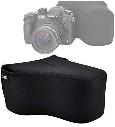 JJC Ultra Light Neoprene Camera Case Pouch Bag for Canon EOS R EOS RP +24-105mm Lens, 80D 70D 750D +18-135/17-85/18-55mm, Nikon D7500 D7200 D5500, Panasonic GH5 GH5S +12-60mm Lens, Water Resistant by Fotasy