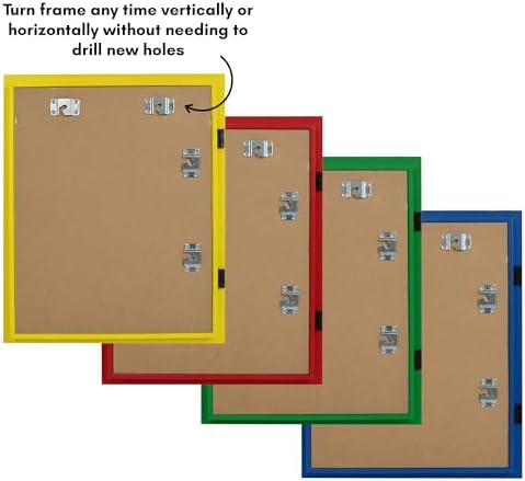 Americanflat 8.5x11 Changeable Kids Art Frame 4-Pack - Primary Colors - Image 6