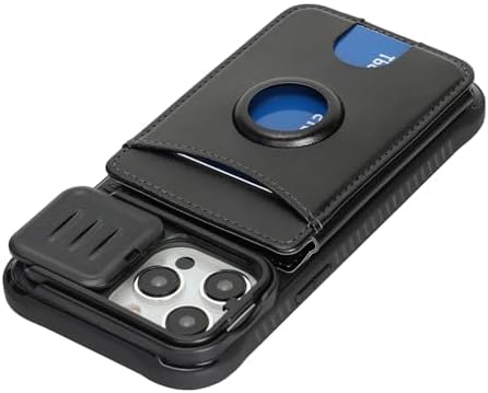 Cavor for iPhone 14 Pro Max Wallet Case with Card Holder, Black - Image 6