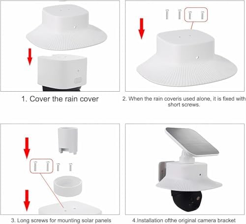 Sun Rain Shade Cover for eufy Security SoloCam S340 - Weatherproof Protective Shield, UV Resistant, Rainproof, Dustproof, and Anti-Wind Design - Image 6