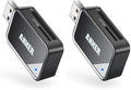 Anker USB 3.0 SD Card Reader, 2-in-1 for SDXC, SDHC, MMC, RS-MMC, Micro SDXC, Micro SD, Micro SDHC, UHS-I Cards - CardReader, Micro SD Card Reader (Pack of 2) by Unknown