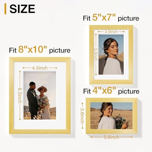 Vittanly 10 Pack Picture Frames Collage Wall Decor, Gold - Image 5