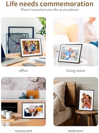 Frameo 10.1 Inch Digital Picture Frame，WiFi Electronic Frame，1280 * 800IPS HD Touch Screen， Smart Digital Photo Frame,32GB Storage, Wall Mountable, Share Instantly, Birthday Gifts for Women, Mom - Image 7