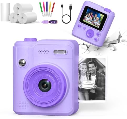 Gofunly Kids Camera Instant Print: Birthday Gifts for Age 4-10 Girls Boys by Gofunly