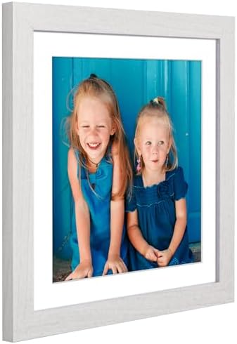 Americanflat 12x12 Picture Frame - Matted to 10x10 - White - Image 4