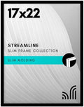 Americanflat 17x22 Poster Frame - Slim Molding - Black by Americanflat