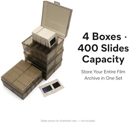 35mm Slide Storage Box, 4 Pack, 400-Slide Capacity - Image 2