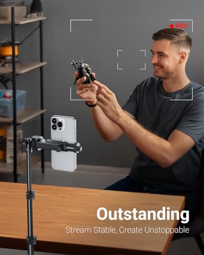 VIMOSE 66" Phone Tripod, Tripod for iPhone with Remote & Phone Stand - Image 4