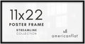 Americanflat 11x22 Picture Frame - Slim Molding - Black by Americanflat