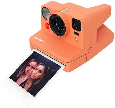 Polaroid Now+ 3rd Generation I-Type Instant Film Camera - Bluetooth Connected App Controlled - Coral - Camera Only No Film (9162) - Image 2